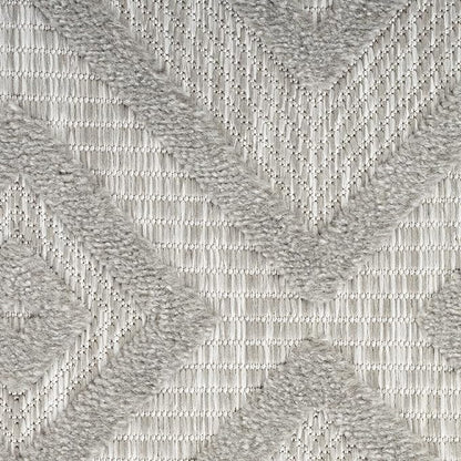 Nourison Home Versatile Silver Grey 4' x 6' Area Rug - Easy Clean, Non Shedding, Bed Room, Living Room, Dining Room, Kitchen (4' x 6')