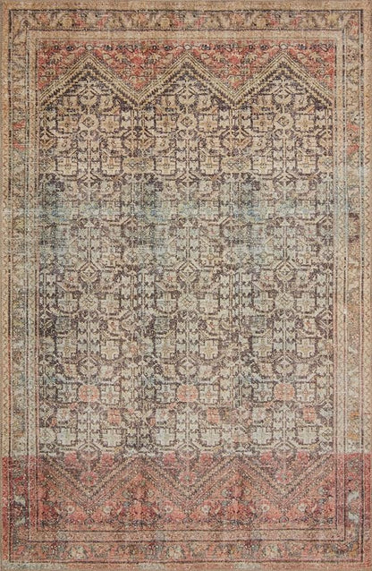 Loloi Loren Collection LQ-17 Charcoal/Multi 5'-0" x 7'-6" Area Rug