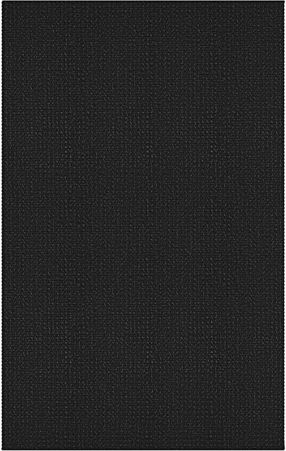 IOHOUZE Washable Area Rug 3x5 Non Slip Rubber Backed Woven Rugs for Entryway Rugs Indoor Outdoor Doormat Throw Rug Floor Carpet for Entrance Kitchen Front Door, Black/Grey
