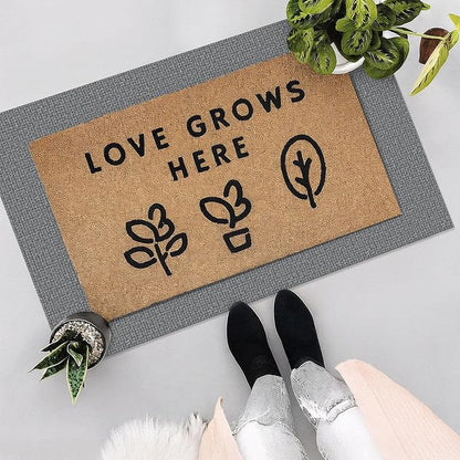 EARTHALL Washable Area Rug 2x3 Ft Non Slip Rugs for Entryway, Braided Small Throw Rugs with Rubber Backing Door Mat Indoor Outdoor Entrance Cotton Woven Rug for Kitchen Foyer Front Door, Charcoal Gray