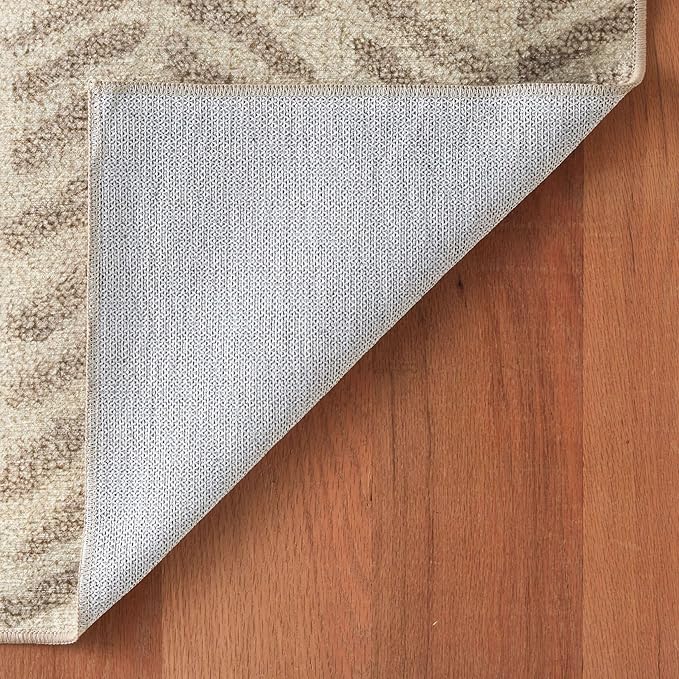 Dash & Albert Rowley Grey Machine Washable Rug, Runner-2.5 X 8 Feet, Grey Graphic Pattern