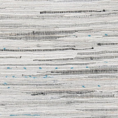 SAFAVIEH Rag Rug Collection Runner Rug - 2'3" x 10', Grey, Handmade Boho Stripe Cotton, Ideal for High Traffic Areas in Living Room, Bedroom (RAR121A)