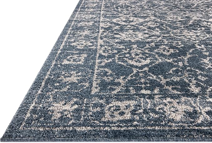 Loloi Magnolia Home by Joanna Gaines Gigi Collection GIG-02 Navy/Stone 7'-10" x 10' Area Rug