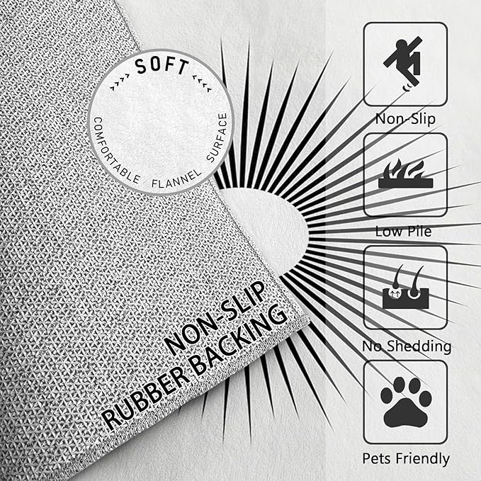 Mid Century Rugs for Living Room - 7x10 ft, Minimalist Sun Rug, Black and White Area Rugs for Living Room Bedroom, Modern Abstract Washable Rug Non-Slip Carpet, Optical Illusion Decor & Gifts