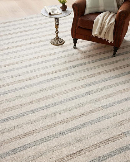 Loloi Chris Loves Julia Chris Collection CHR-05 Ivory/Slate 2'-6'' x 11'-6'', .50" Pile Height, Runner Rug