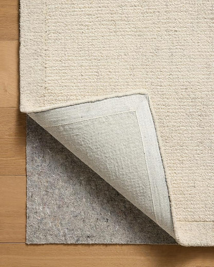Loloi Magnolia Home by Joanna Gaines Henley Collection HNY-01 Ivory/Smoke 5'-0" x 7'-6" Area Rug