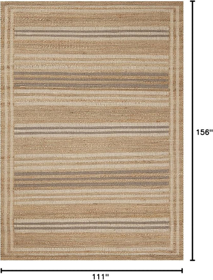 Loloi Chris Loves Julia Judy Collection JUD-03 Natural/Dove 9'-3" x 13' Area Rug