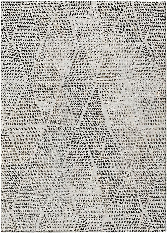 Addison Rugs Chantille ACN591 Ivory 8' x 10' Indoor Outdoor Area Rug, Easy Clean, Machine Washable, Non Shedding, Bedroom, Living Room, Dining Room, Kitchen, Patio Rug
