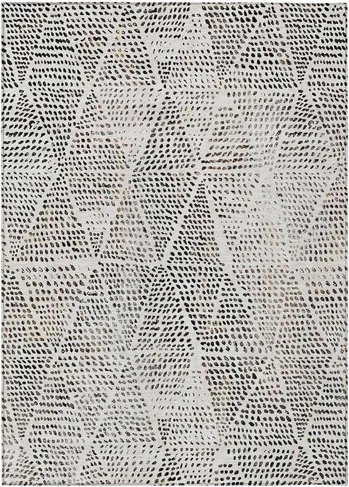 Addison Rugs Chantille ACN591 Ivory 10' x 14' Indoor Outdoor Area Rug, Easy Clean, Machine Washable, Non Shedding, Bedroom, Living Room, Dining Room, Kitchen, Patio Rug