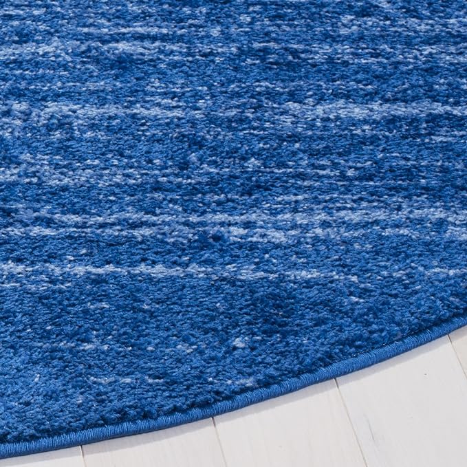 SAFAVIEH Adirondack Collection Area Rug - 10' Round, Light Blue & Dark Blue, Modern Ombre Design, Non Shedding & Easy to Clean, Ideal for Living Room, Bedroom, Office, Dining Space (ADR113F)
