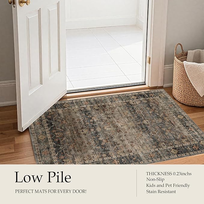 Area Rug Non Slip Machine Washable Ultra Soft Living Room/Bedroom/Kitchen/Outdoor/Classroom Camel, 8'×10'