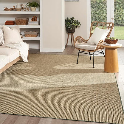Nourison Home Courtyard 10' x 14' Green Fabric Area Rug
