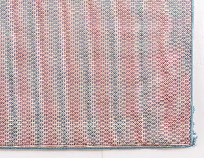 Unique Loom Davos Shag Collection Area Rug - Solid (3' 3" Square, Marine Blue)