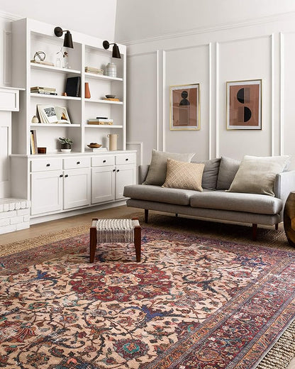 Loloi Loren Collection LQ-11 Sand/Multi 8'-4" x 11'-6" Area Rug