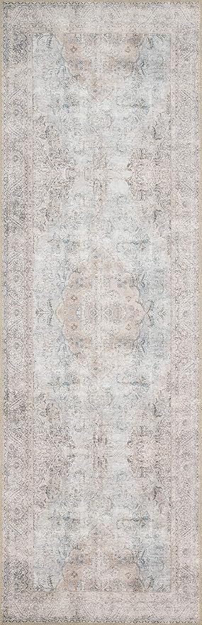 Loloi Loren Collection LQ-04 Silver/Slate 2'-3" x 3'-9" Accent Rug