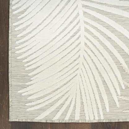 Nourison Home Suncoast Grey 9' x 12' Area Rug - Easy Clean, Non Shedding, Bed Room, Living Room, Dining Room, Kitchen (9' x 12')