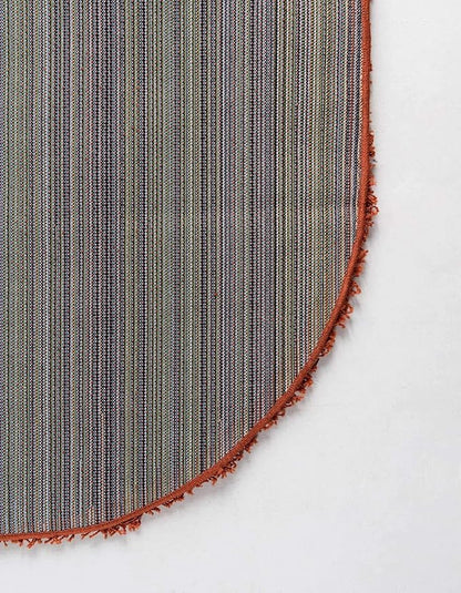 Unique Loom Solid Shag Collection Area Rug (3' 3" x 5' 3" Oval, Terracotta)
