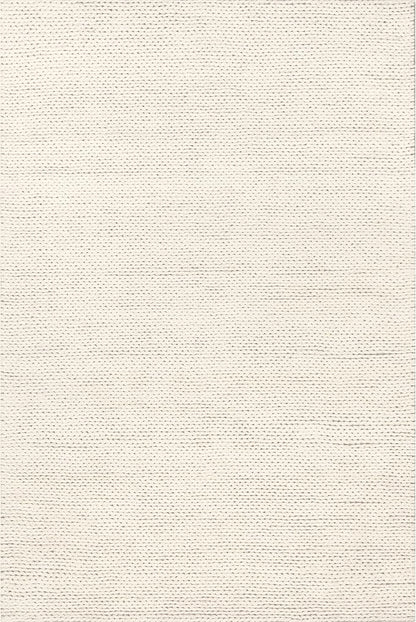 Nuloom Penelope Off-White/Ivory, 8'6" x 11'6", Hand-Braided, Wool & Cotton, Textured and Dense, High Traffic, Stain Resistant, Easy Clean, Durable Area Rug for Bedroom, Living Room, Dining, Entryway