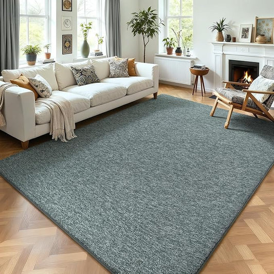AROGAN Washable 4×6 Bedroom Rug, Modern Area Rugs with Soft Memory Foam for Living Room, Minimalist Non-Slip Indoor Floor Carpet for Dining Room Office Kids Playroom Decor, Grey