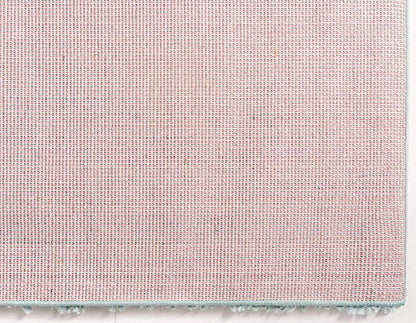 Unique Loom Davos Shag Collection Area Rug - Solid (7' 1" Square, Aqua)