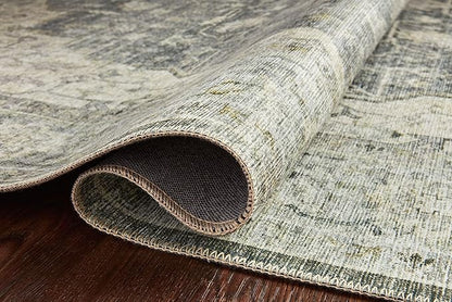 Loloi Skye Collection SKY-12 Charcoal/Dove 7' x 9' Oval Area Rug