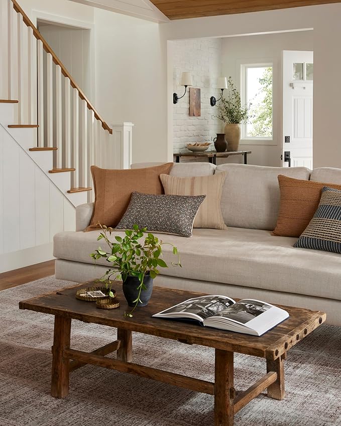 Loloi Angela Rose Ember Collection EMB-10 Fog/Dove 5'-3" x 7'-6" Area Rug