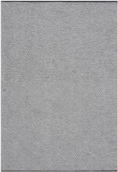 LUXE WEAVERS Modern Farmhouse Gray 6x9 Washable Area Rug, Anti-Slip Diamond Pattern Carpet