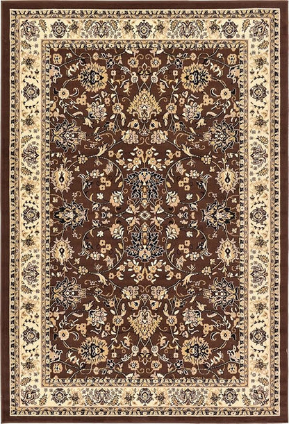 Unique Loom Sialk Hill Collection Area Rug - Washington (6' 1" x 9' Rectangle Brown/Black)