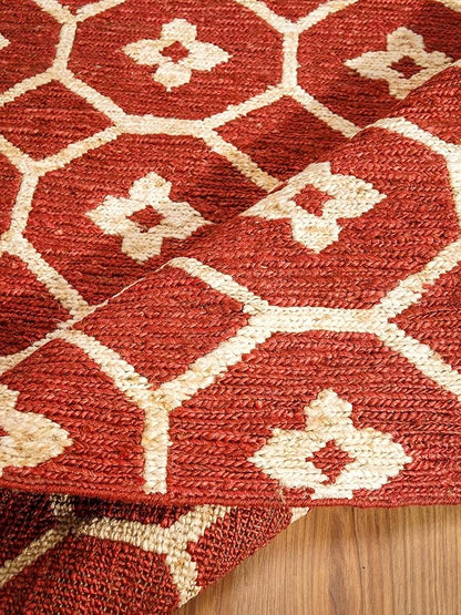 Rugsotic Carpets Hand Woven Flat Weave Kilim Wool 8'x10' Area Rug Solid Gold D00111