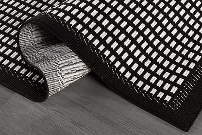 Beverly Rug Micro Loop Area Rug Black/White 5x7 Geometric Modern Luxury Zebra Durable Soft Indoor Rugs for Living Dining Room Office Stain Resistant Non Shedding Casual Indoor Carpet 5 x 7