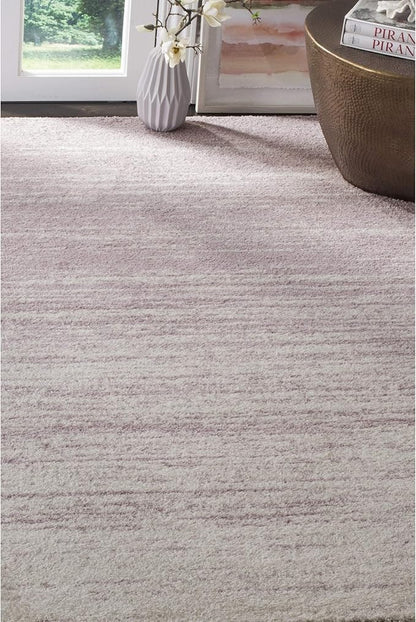 SAFAVIEH Adirondack Collection Area Rug - 6' Square, Cream & Purple, Modern Ombre Design, Non Shedding & Easy to Clean, Ideal for Living Room, Bedroom, Office, Dining Space (ADR113L)