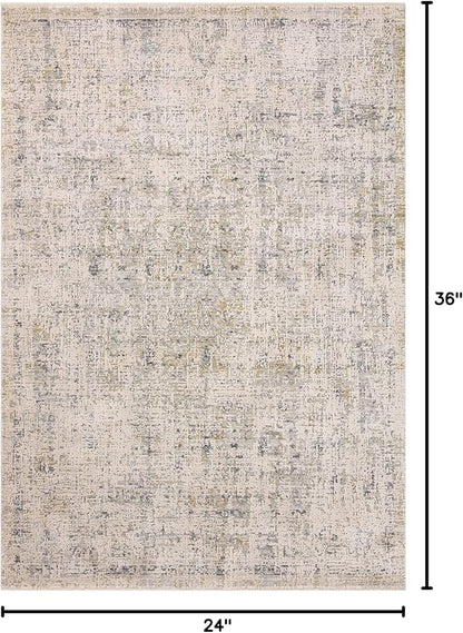 Loloi Amber Lewis Alie Collection ALE-02 Sand/Sky 2'-3'' x 3'-10'', .13'' Pile Height, Accent Rug