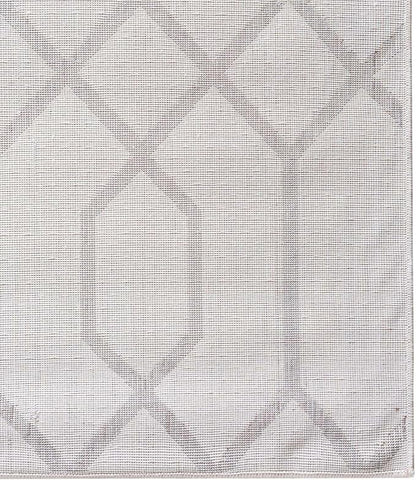 Unique Loom Marilyn Monroe Glam Collection Area Rug - Trellis (7' 10" Square, White Silver/ Silver)