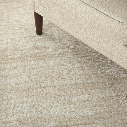 Nourison Home Nourison Essentials Ivory Beige 4' x 6' Area Rug - Easy Clean, Non Shedding, Bed Room, Living Room, Dining Room, Kitchen (4' x 6')