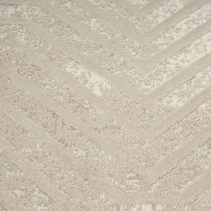 Abani Terra Cream 4' x 6' Area Rug for Living Room, Bedroom - Geometric Lines Pattern - Durable & Easy to Clean