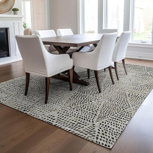 Addison Rugs Chantille ACN591 Gray 9' x 12' Indoor Outdoor Area Rug, Easy Clean, Machine Washable, Non Shedding, Bedroom, Living Room, Dining Room, Kitchen, Patio Rug