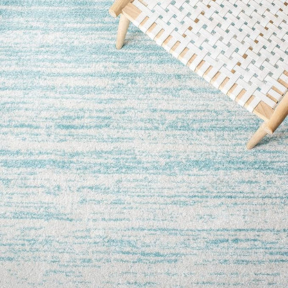 SAFAVIEH Area Rug 11x15 - Adirondack Collection - Large - Aqua & Ivory, Modern Ombre Design, Non Shedding & Easy to Clean, Ideal for Living Room, Bedroom, Office, Dining Space (ADR113J)