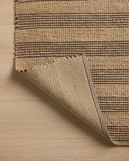 Loloi Chris Loves Julia Judy Collection JUD-06 Natural/Chocolate 8'-6" x 11'-6" Area Rug