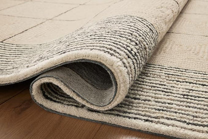 Loloi Chris Loves Julia Francis Collection FRA-02 Cream/Black 7'-9" x 9'-9" Area Rug