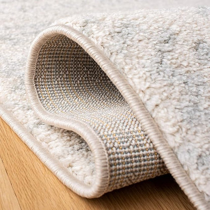 SAFAVIEH Area Rug 3x5 - Tulum Collection - Ivory & Light Grey, Moroccan Boho Tribal Design, Non-Shedding & Easy to Clean, Ideal for Entryway, Foyer, Accent Space, Bedroom (TUL272G)