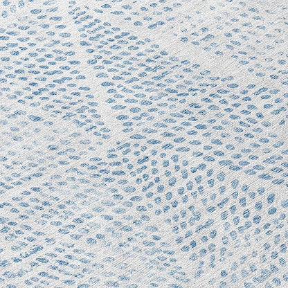 Addison Rugs Chantille ACN591 Denim 2'3" x 7'6" Indoor Outdoor Hallway Runner Rug, Stain Resistant Washable Kitchen Area Carpet for Bathroom, Laundry and Bedroom Rug