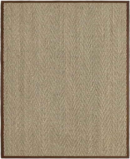 DEXI Area Rug Natural Fiber 4x6, Braided Woven Seagrass Rugs No Shed, Soft Neutral Rustic Carpet Mat for Indoor Entryway Outdoor Patio Dining Living Room Bedroom Farmhouse, Natural