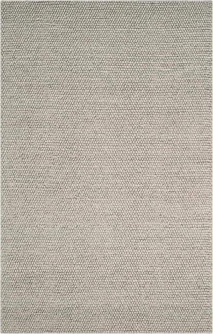 Safavieh Area Rug 6x8 - Natura Collection - Silver, Handmade Wool Blend, Textured Design, Ideal for Living Room, Bedroom, Dining Space (NAT620C)