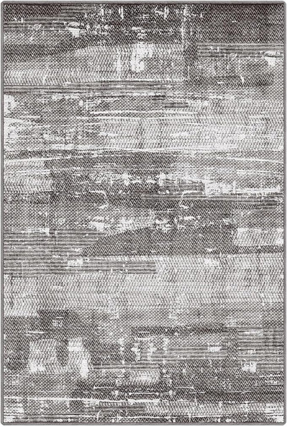 LUMI Washable Area Rug 5x8 for Living Room, Ultra Soft Stain Resistant Carpet with Non Slip Rubber Backing, Non-Shedding Low Pile Rugs for Bedroom, Dining Room, Indoor, Office