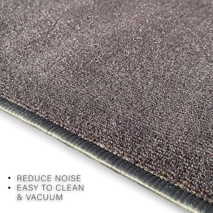 Custom Made Runner Rug Low Pile with Rubber Backing for Kitchen Foyer Hallway Entry Choose Your Length Size 31 Inch Wide Solid and Plain Dark Grey Color (3 feet x 31 Inch)