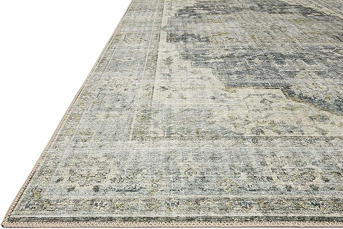 Loloi Skye Collection SKY-12 Charcoal/Dove 8'-0" x 8'-0" Round Area Rug