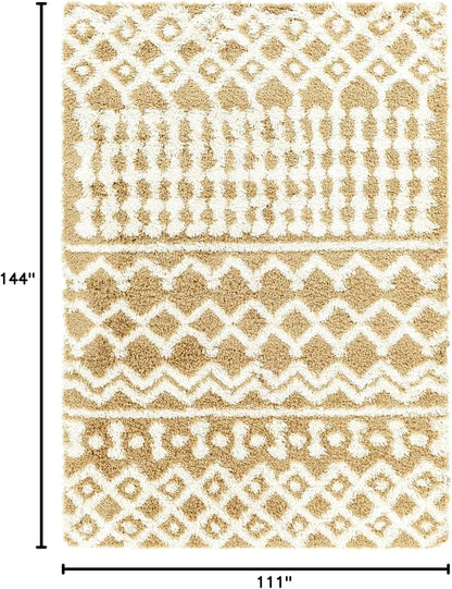 Livabliss Hapsburg Moroccan Shag Area Rug,9'3" x 12',Camel
