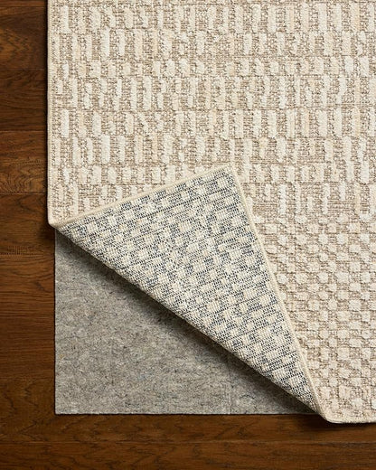 Loloi Amber Lewis Bexley Collection BEX-01 Natural/Birch 5'-0" x 7'-6" Area Rug Neutral, Textured, Living, Bedroom, Dining, Carpet