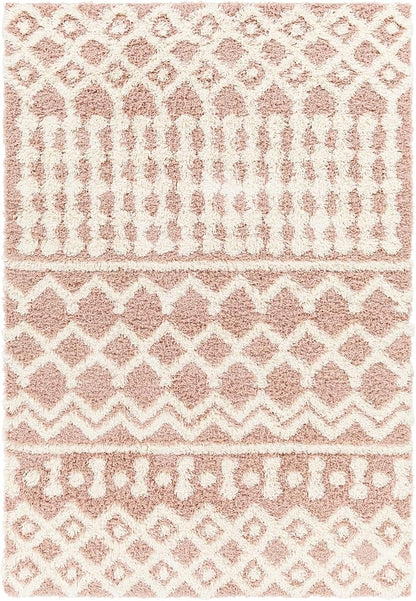 Livabliss Hapsburg Moroccan Shag Runner Area Rug, 2'7" x 7'3" , Dusty Pink