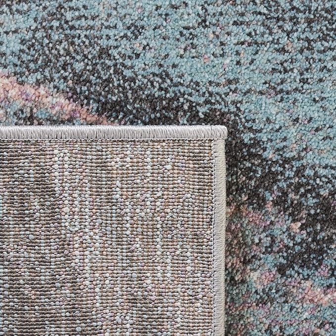 SAFAVIEH Glacier Collection 10'6" x 14' Pink / Blue GLA126U Modern Abstract Non-Shedding Living Room Bedroom Dining Home Office Area Rug